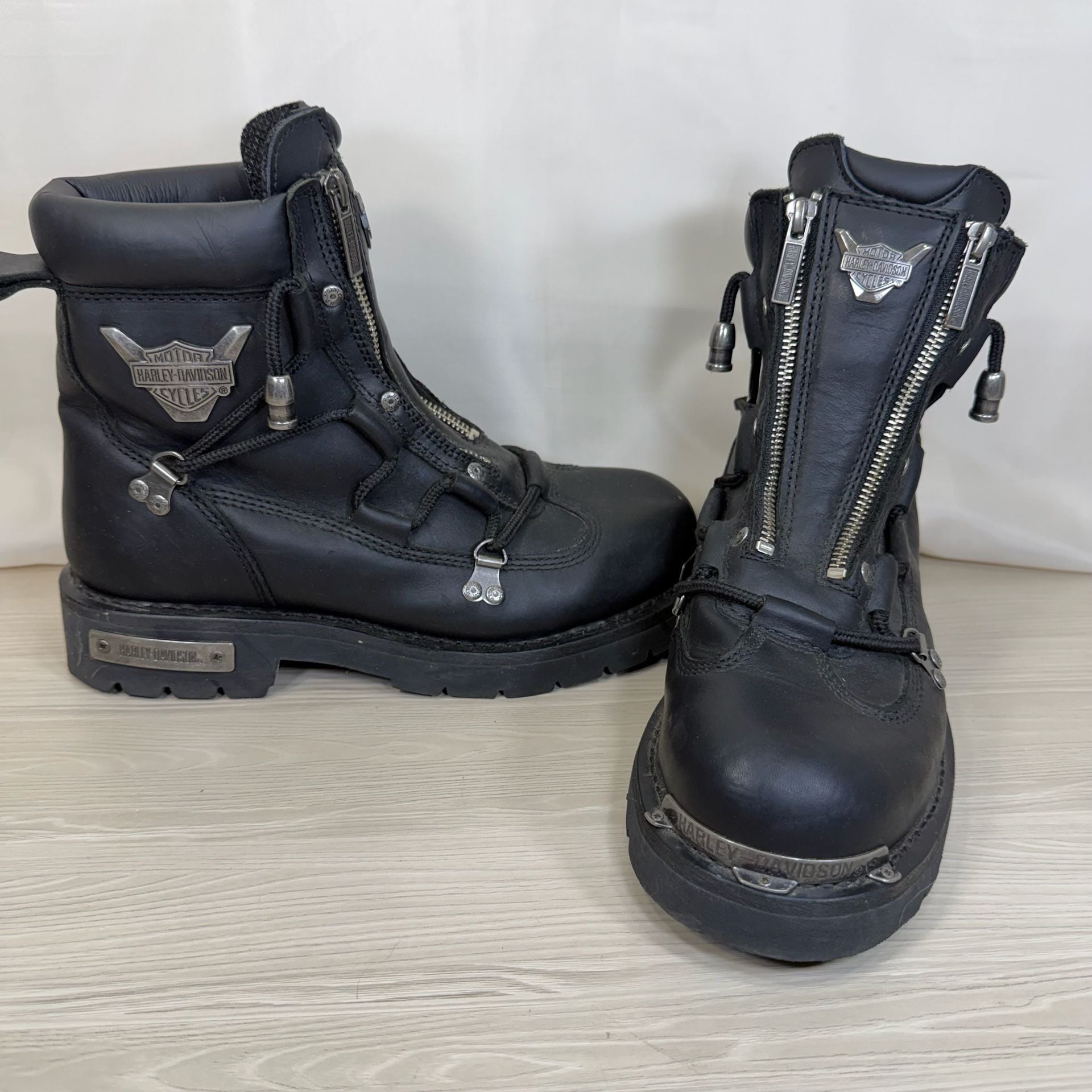 Harley-Davidson Brake Light Motorcycle Boots Black Leather 2