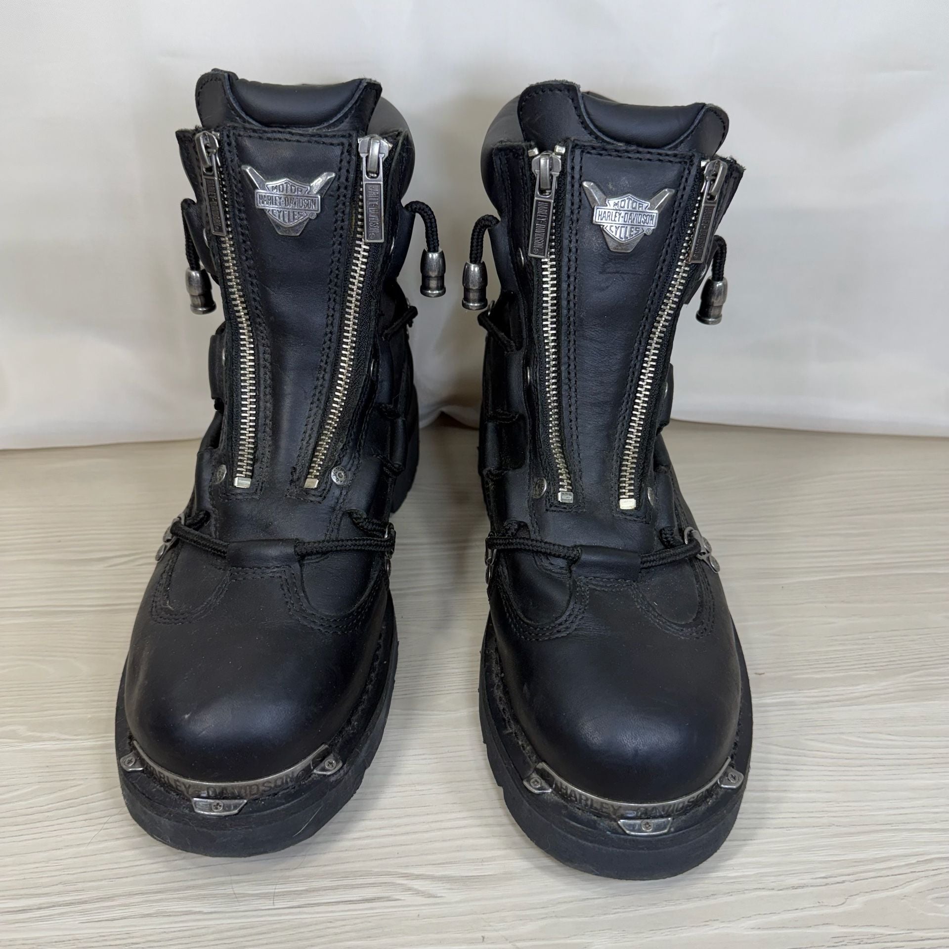 Harley-Davidson Brake Light Motorcycle Boots Black Leather 3