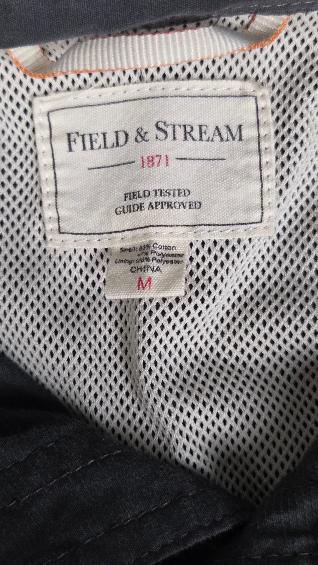 Field And Stream Long Sleeve Fishing Shirt Size M Gray Button Down 4