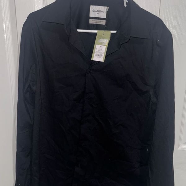 Goodfellow & Co Standard Shirt Size M Black
