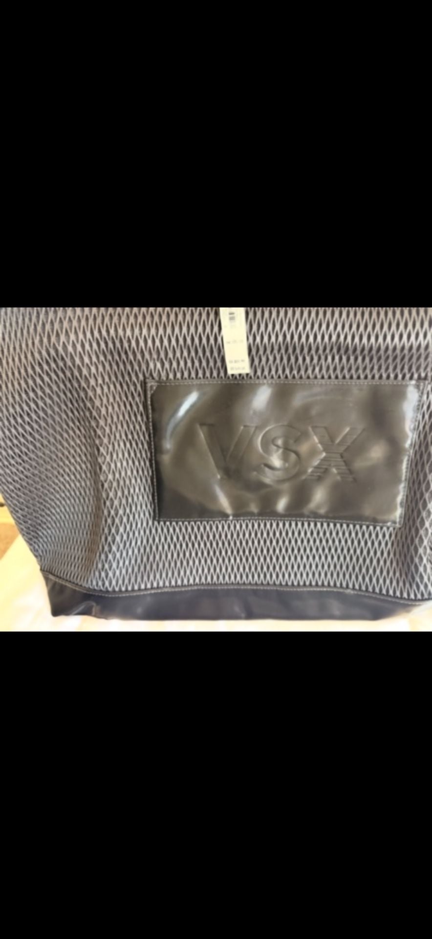 Victoria's Secret VSX Tote Bag Black Mesh Gym Travel 3