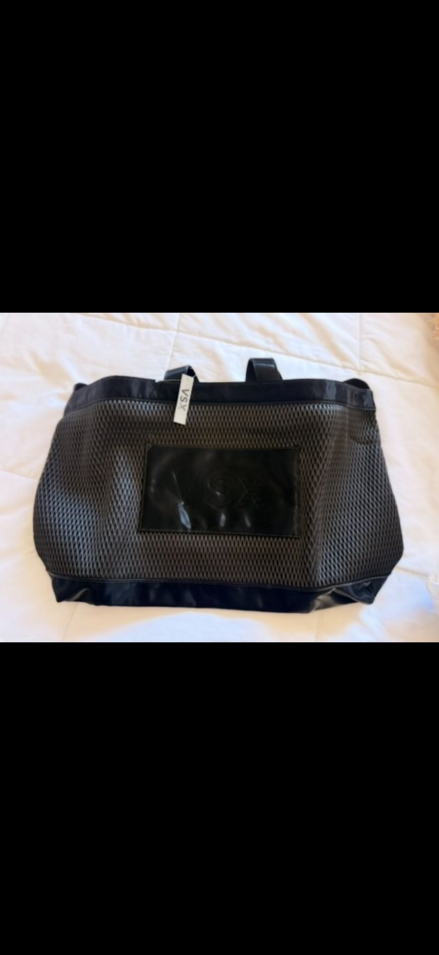 Victoria's Secret VSX Tote Bag Black Mesh Gym Travel 4