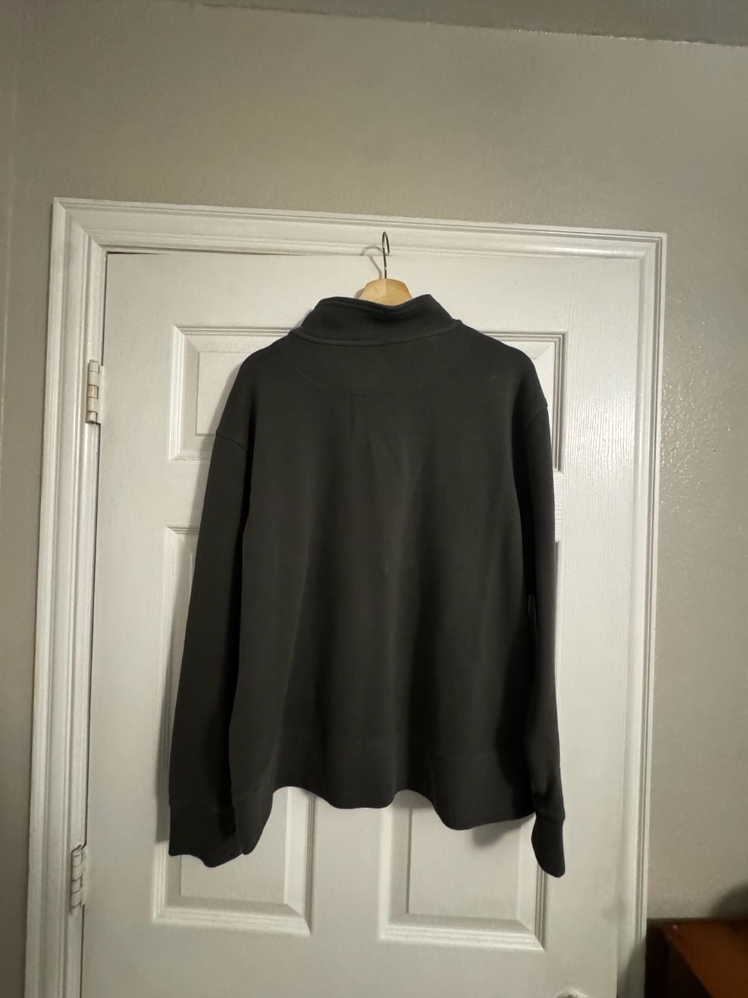 Banana Republic Half Zip Sweatshirt Size XL Dark Green Fleece Pullover 3