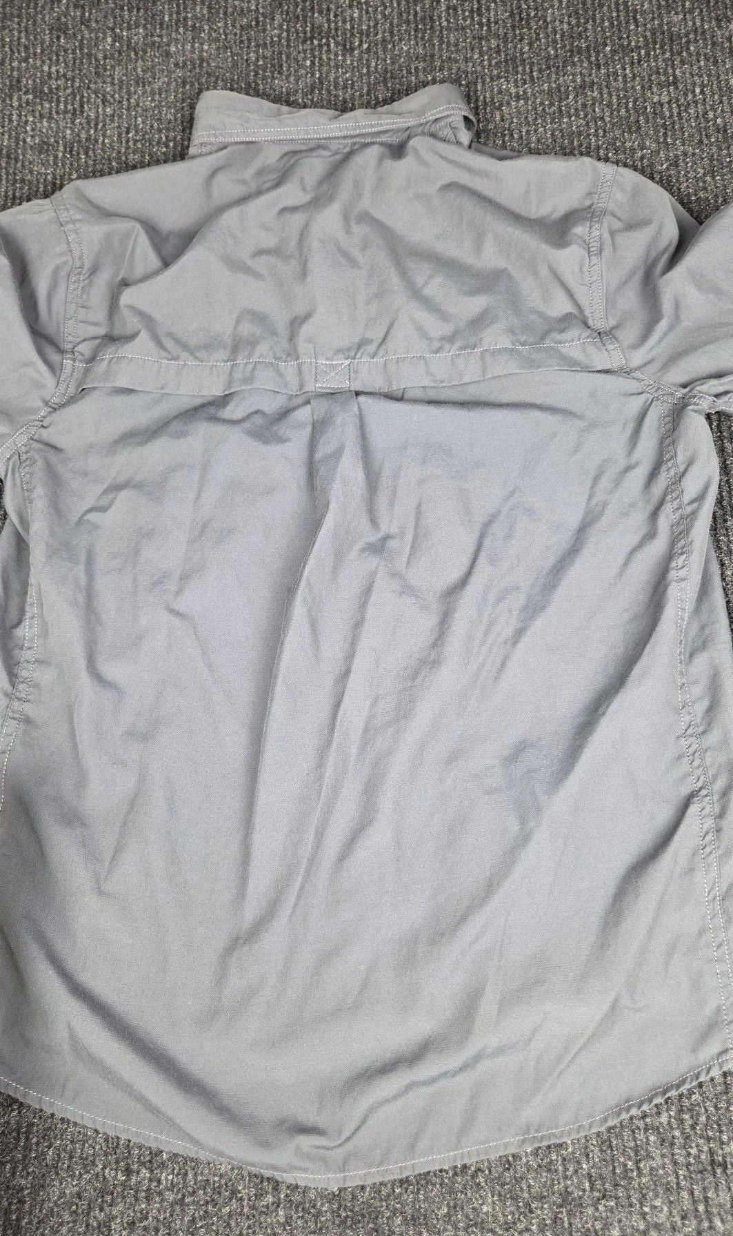 Field And Stream Long Sleeve Fishing Shirt Size M Gray Button Down 6