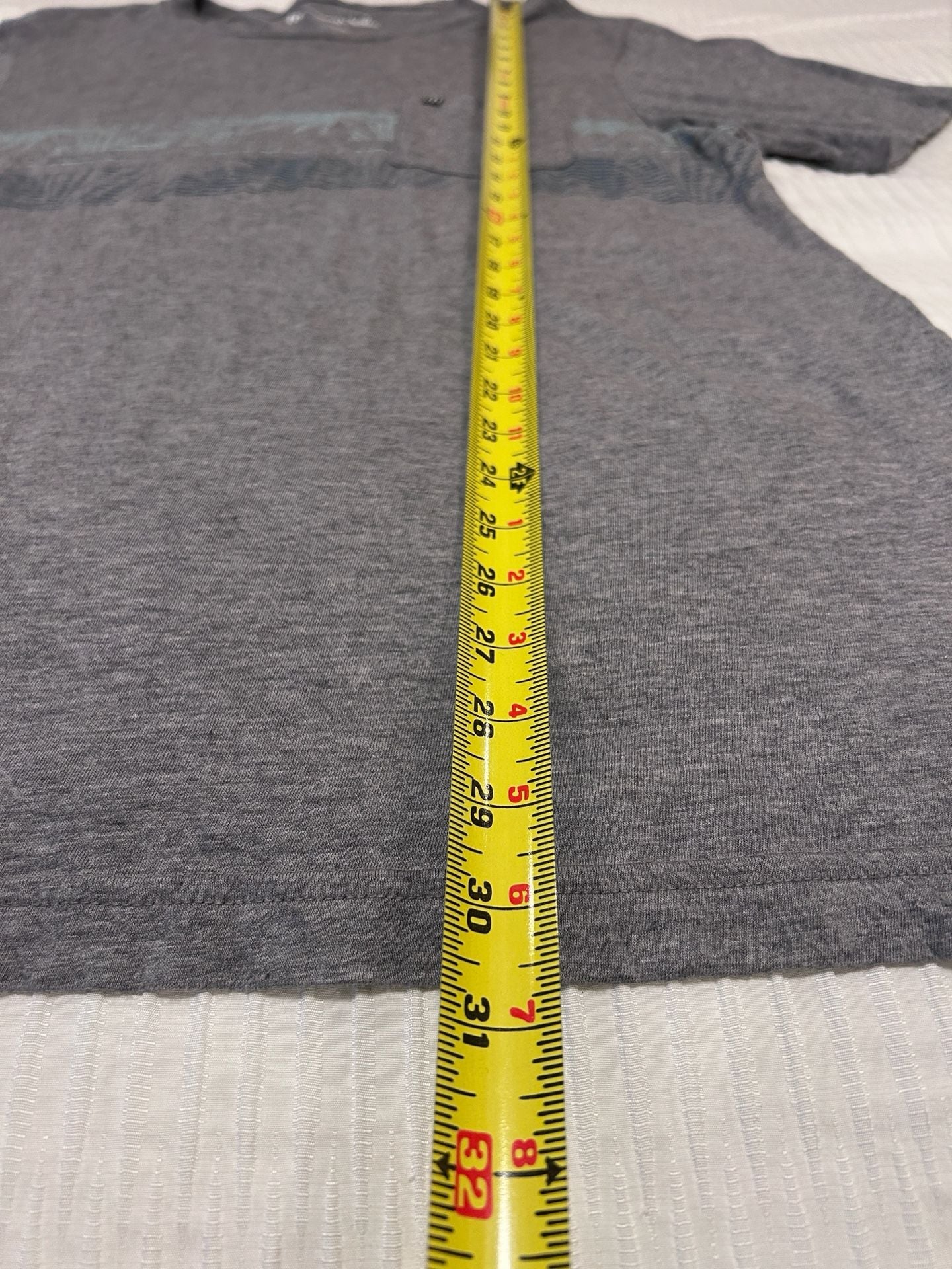 TravisMathew Secluded Spot Tee Size L Gray Pocket Graphic T-Shirt 7