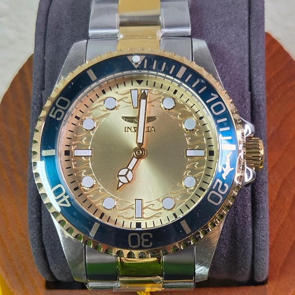 Invicta Pro Diver 43mm Two-Tone Gold Watch 49697