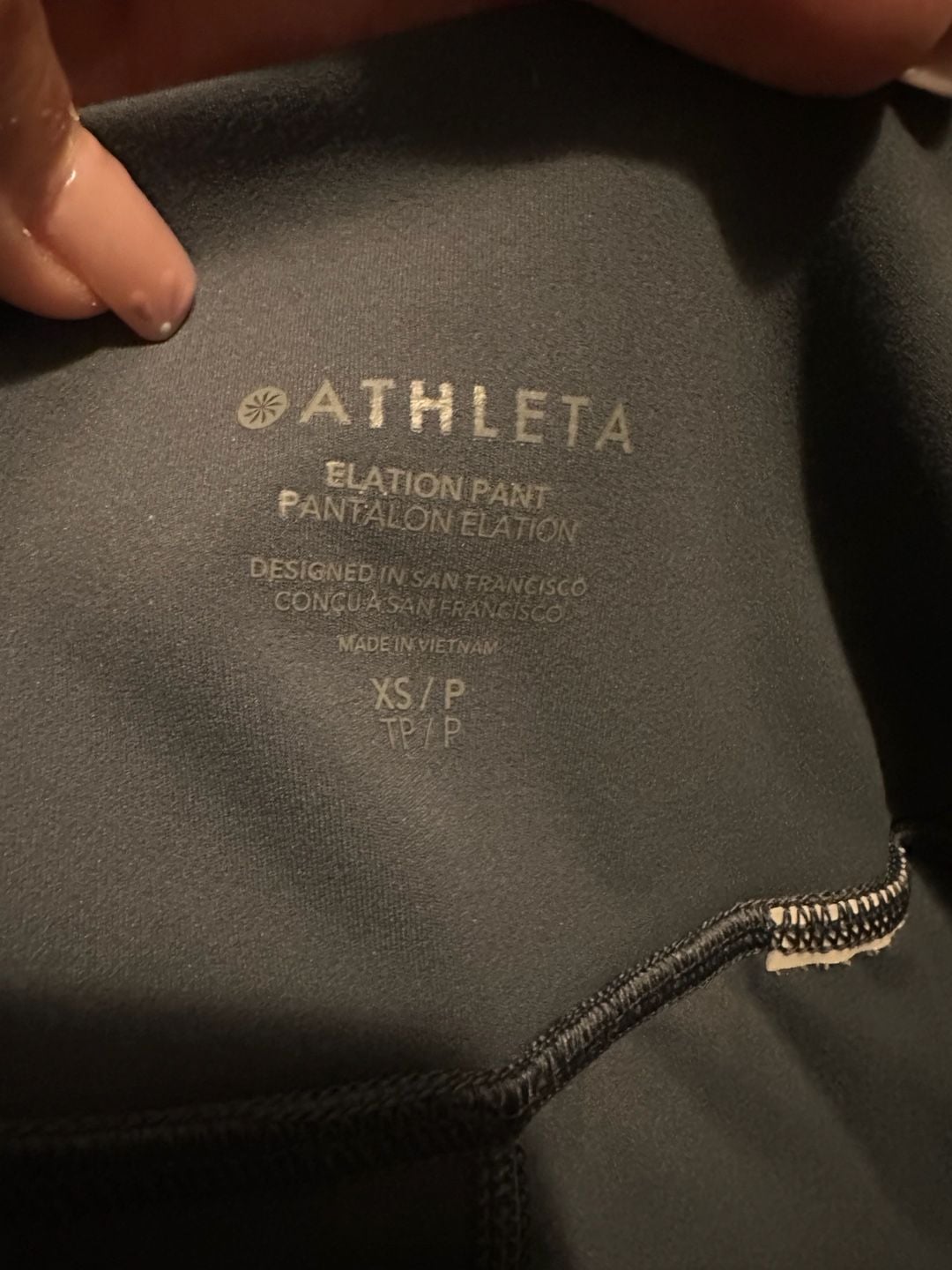 Athleta Elation Pant Granite Blue Size XS/P 8