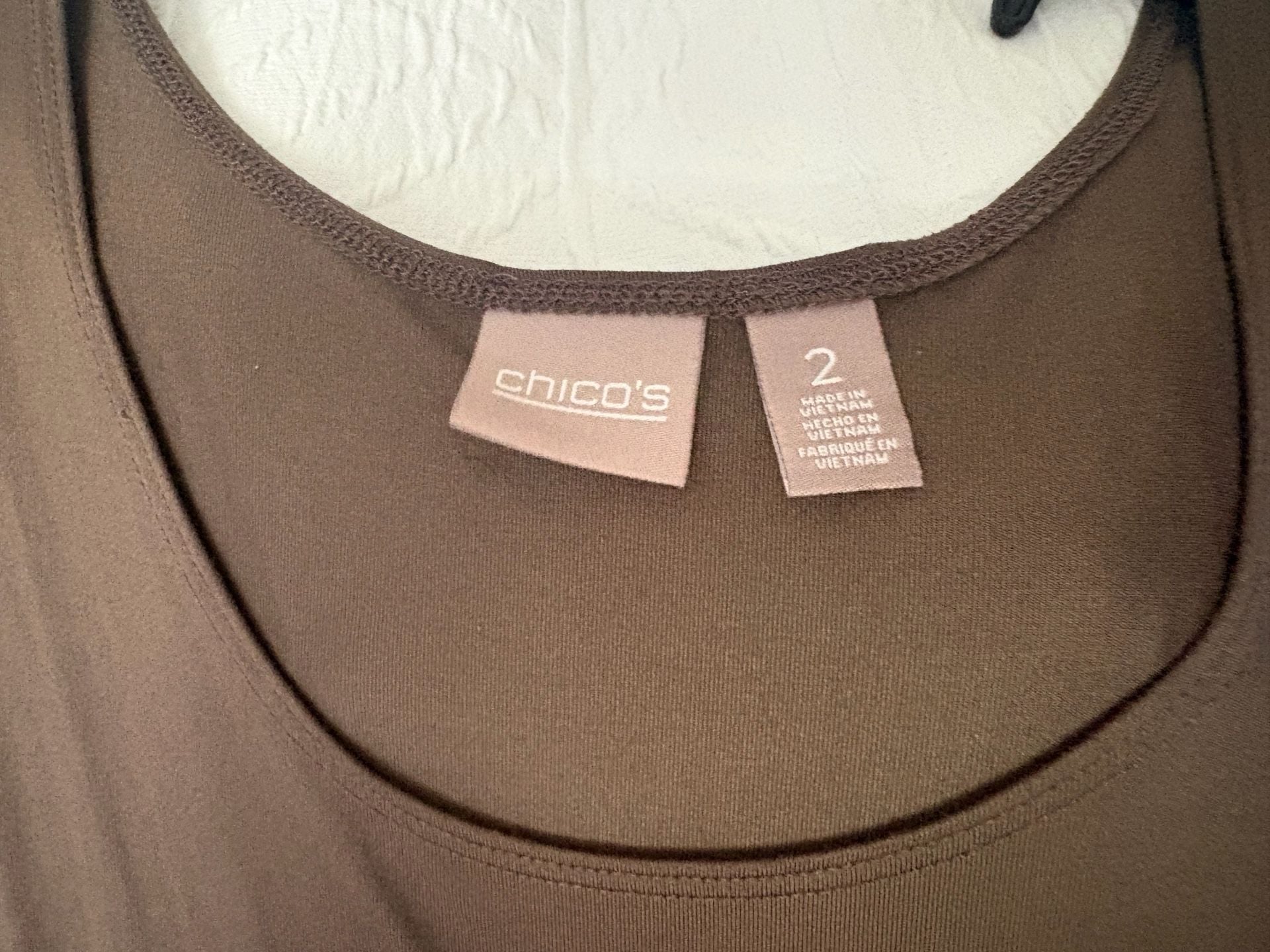 Chico's Microfiber Tank Size 3 Set of 3 Brown Blue Black 2