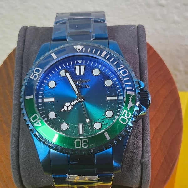 Invicta Pro Diver Watch 43mm Blue Green Stainless Steel 50966