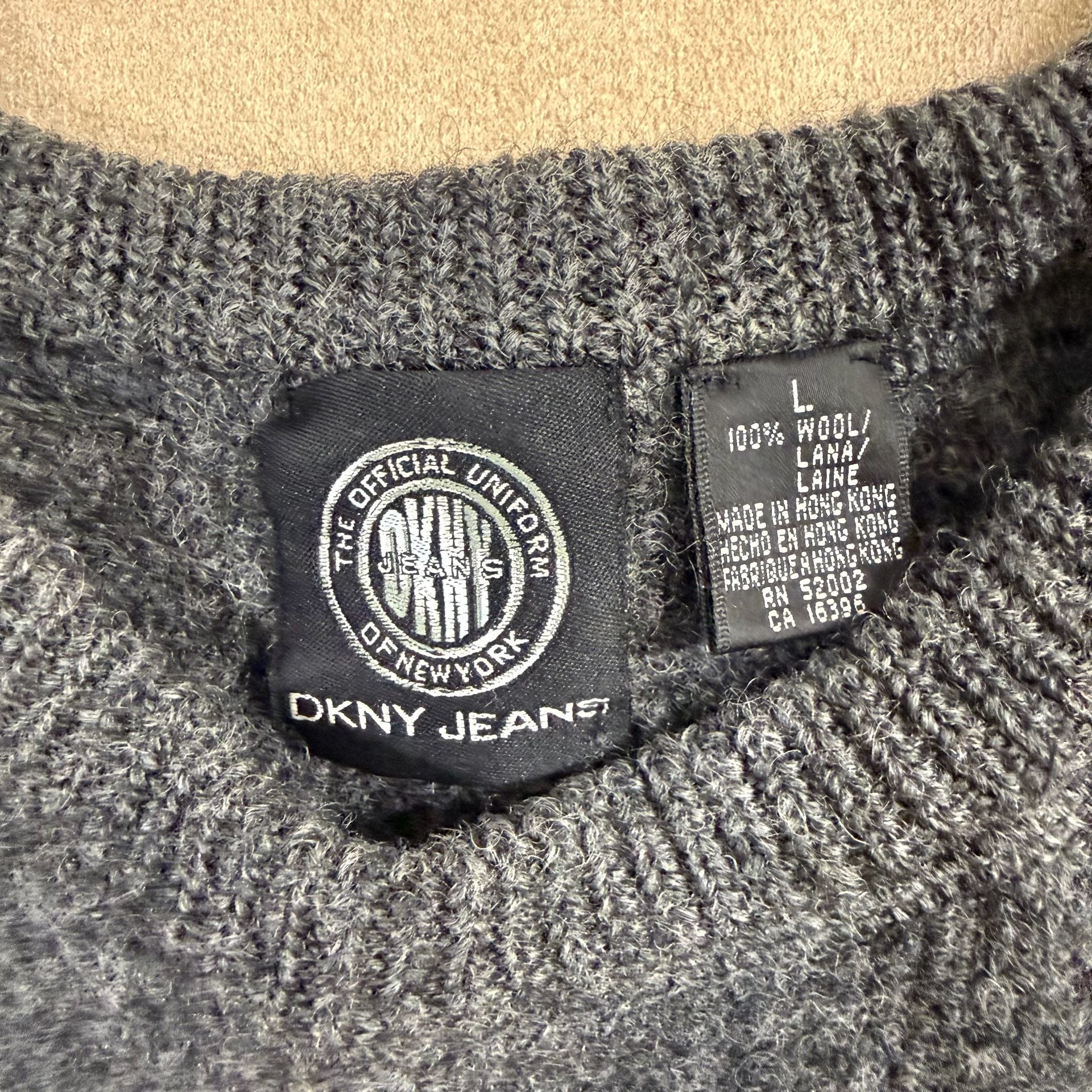 DKNY Wool Sweater Size L 5
