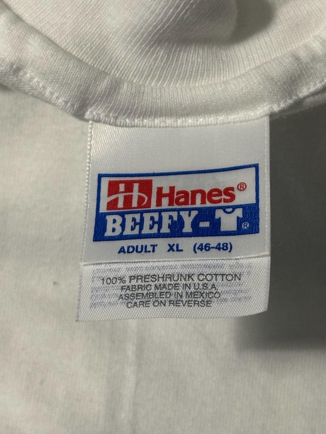Hanes Beefy-T San Francisco Skyline T-Shirt Adult XL White Cotton 6