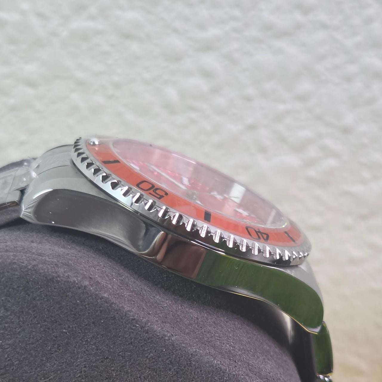 Invicta Pro Diver 43mm Red Orange Gradient Dial Steel Watch 3