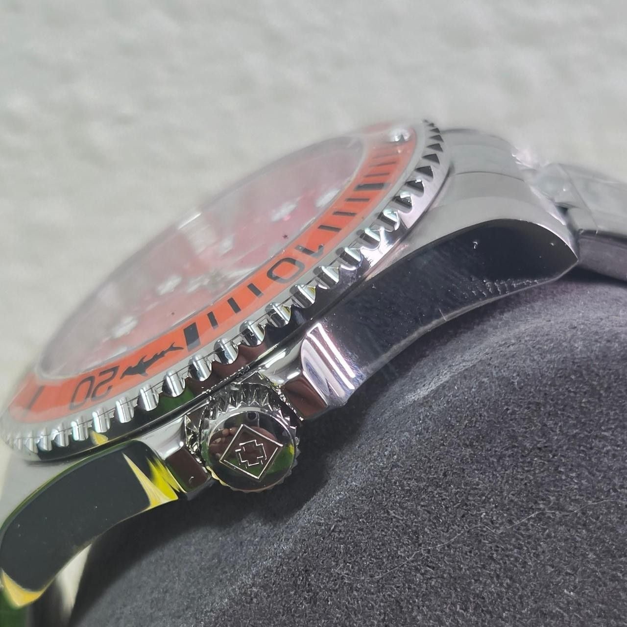 Invicta Pro Diver 43mm Red Orange Gradient Dial Steel Watch 4