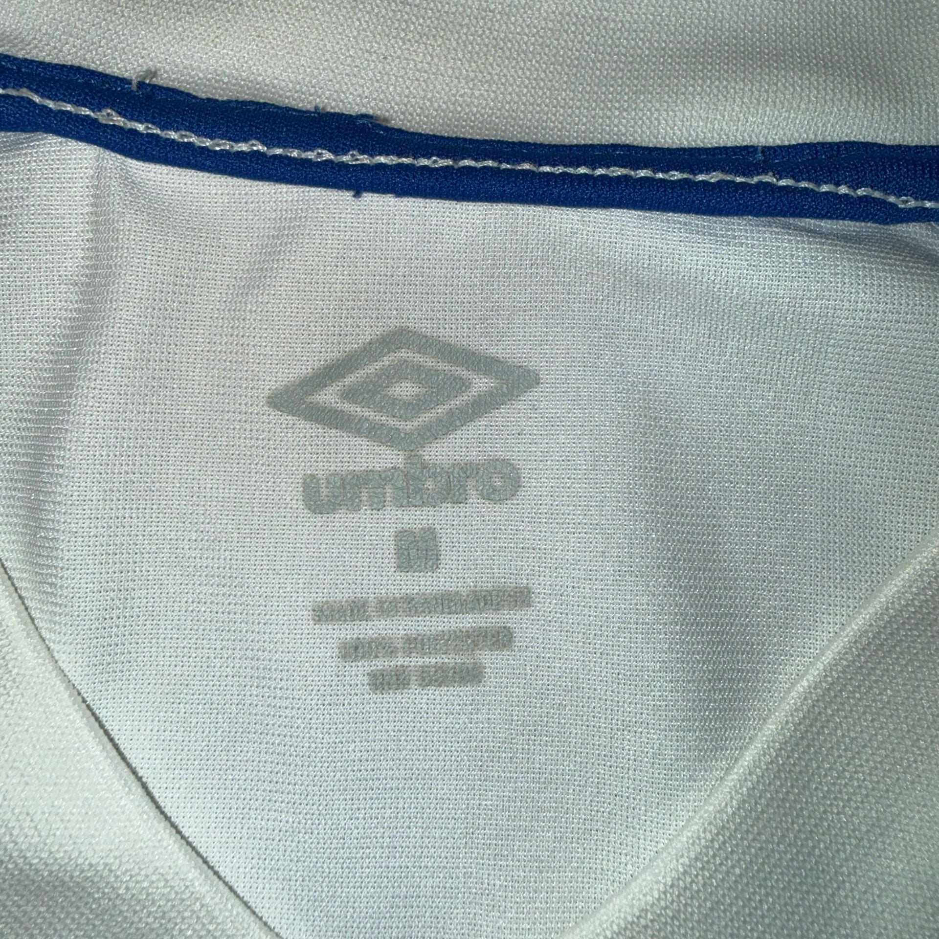 Umbro Italia Jersey Size M White Blue Soccer Jersey 3