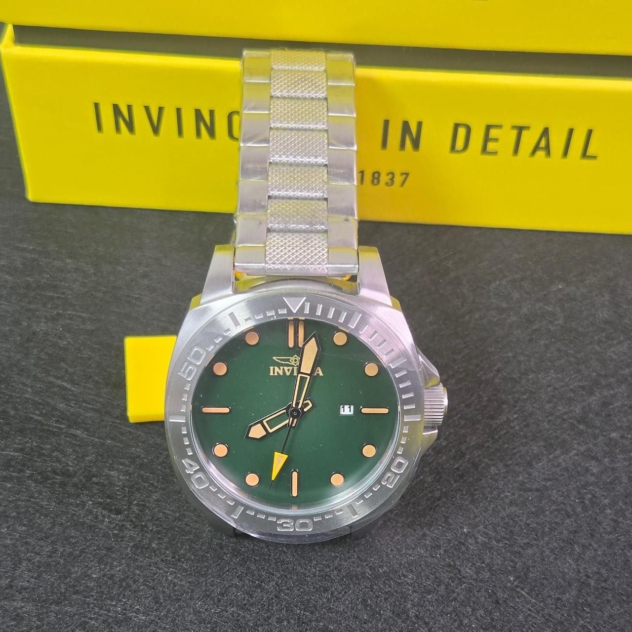 Invicta Speedway Quartz Green Dial Stainless Steel Watch 49100 3