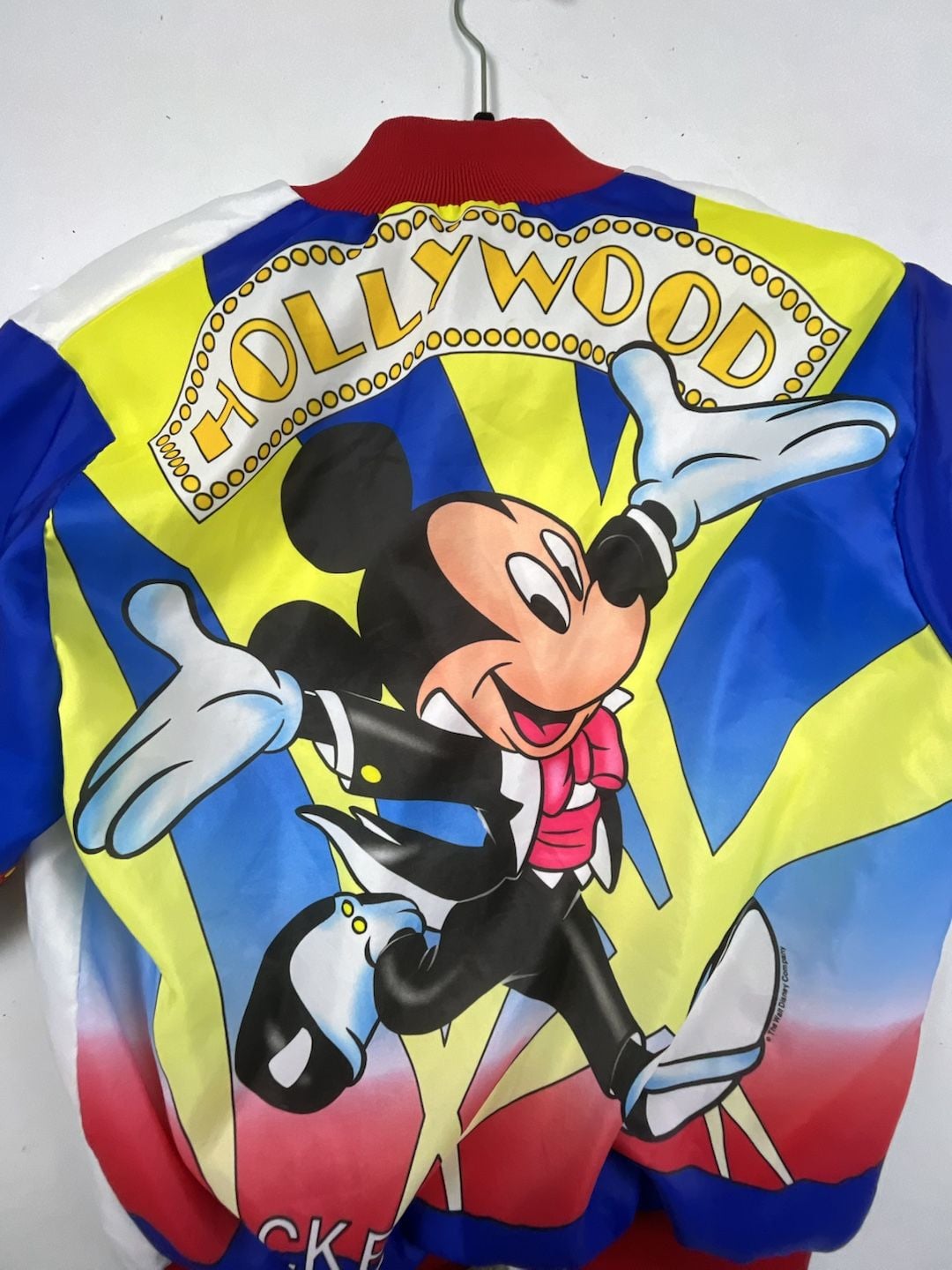 Chalk Line Disney Hollywood Mickey Satin Bomber Jacket Size S OF 7