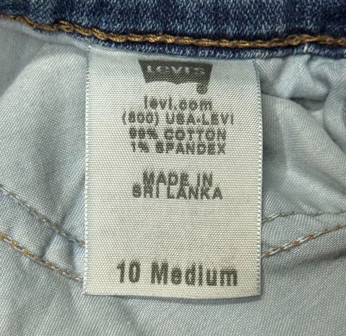 Levi's 542 Flare Jeans Size 10 Medium Blue Denim 5