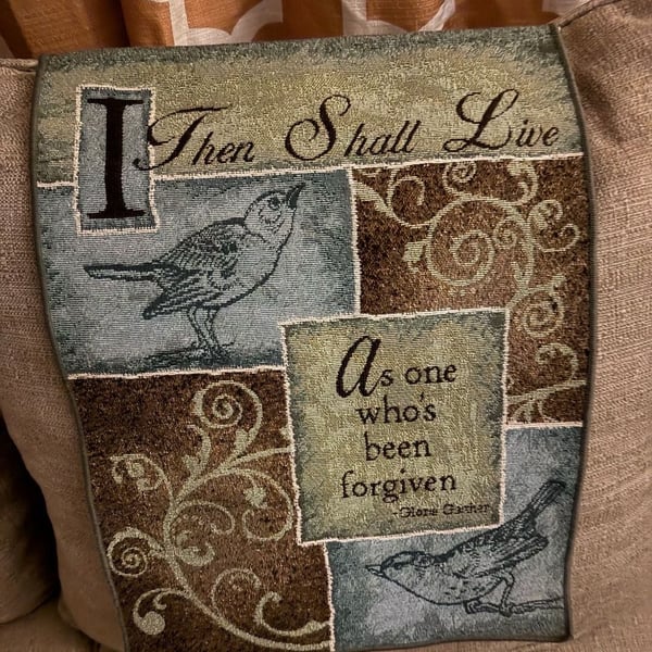 Manual Woodworkers & Weavers I Then Shall Live Bannerette Size 13X18