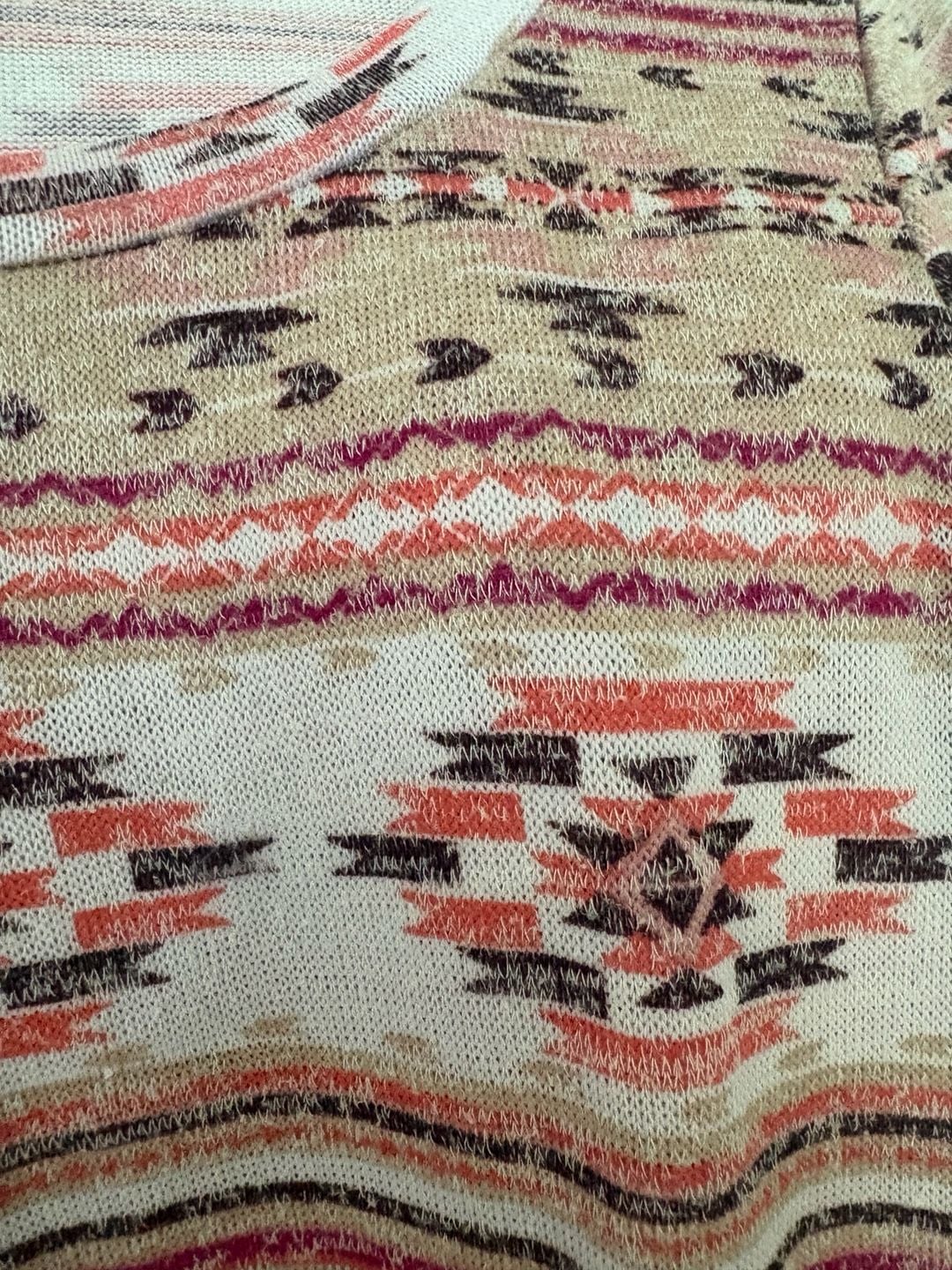 Cotton Emporium Aztec Print Tunic Sweater Medium 3