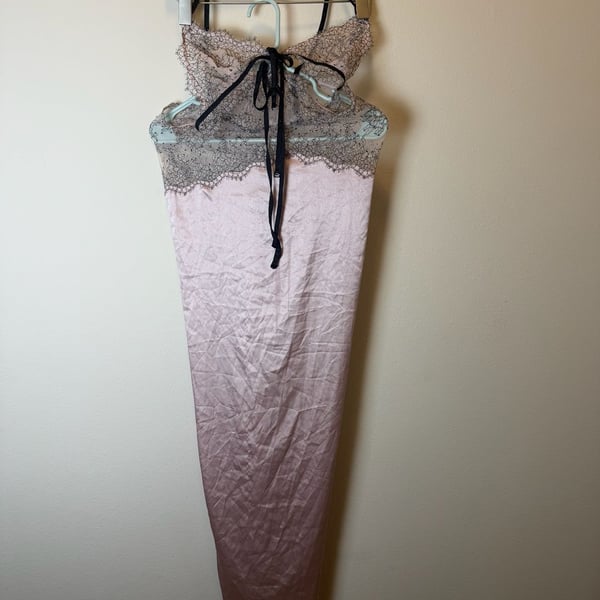 Victoria's Secret Slip Dress Size M Pink Satin