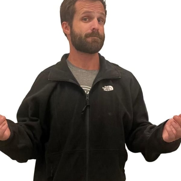 The North Face Fleece Full Zip Jacket Size L Black