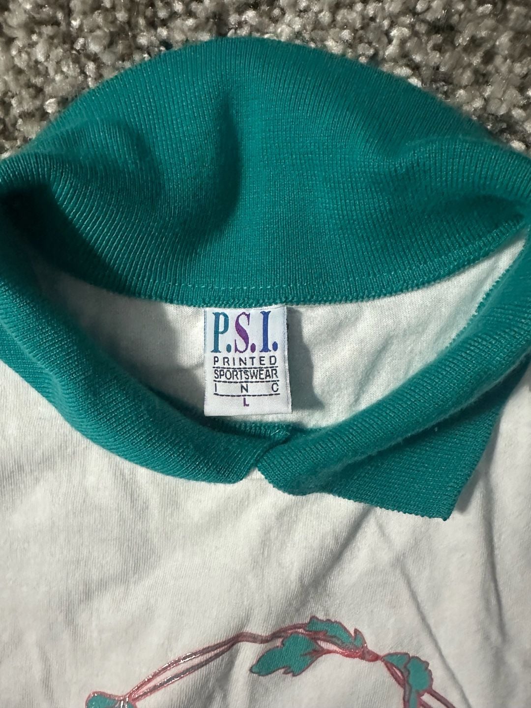 Vintage P.S.I. Printed Sportswear National Wildflower Research Center Shirt Size L 6