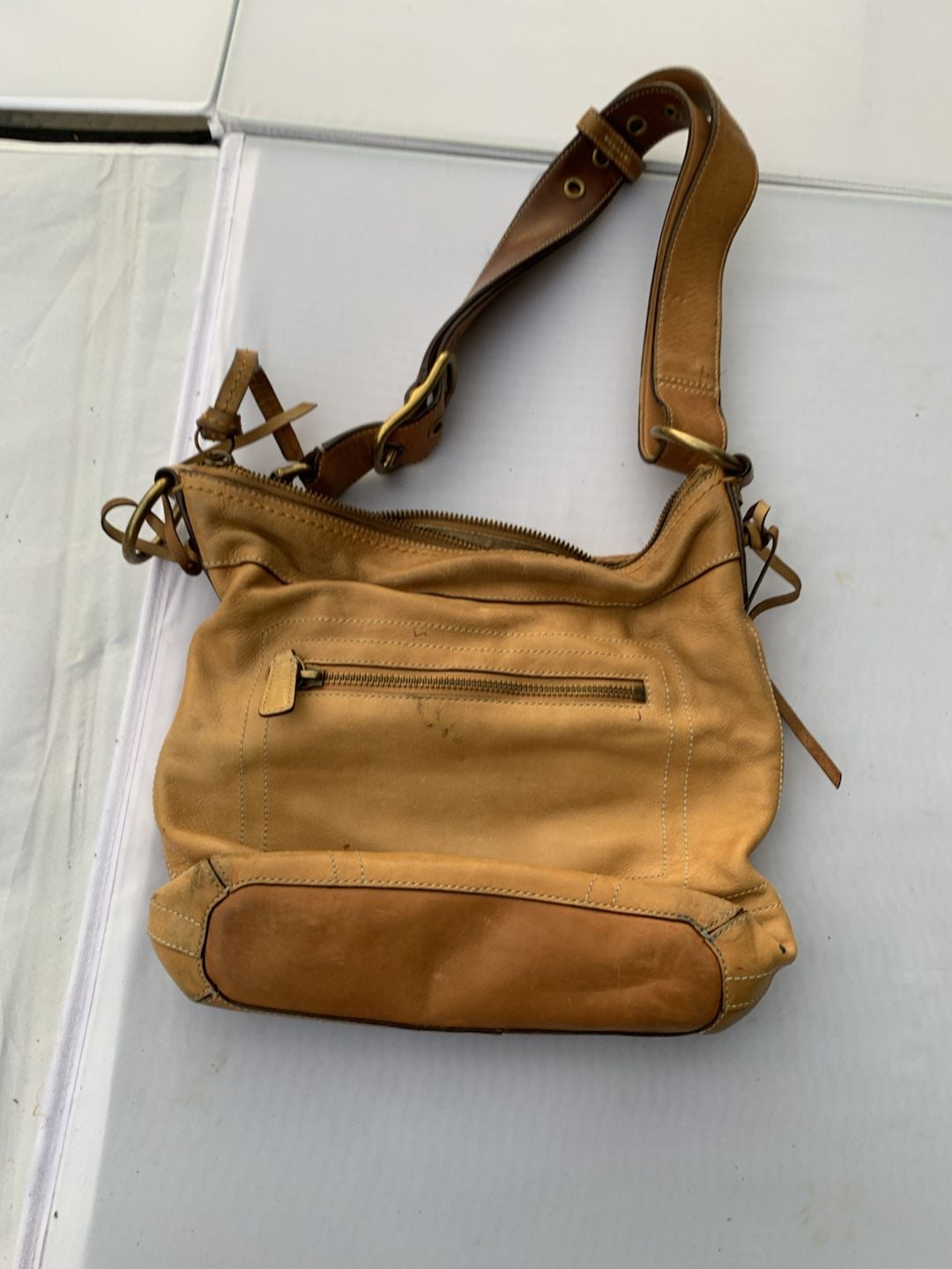 Coach Saddle Brown Vintage Chelsea 10399 Shoulder Bag w/Whipstitch Tassel Detail 6