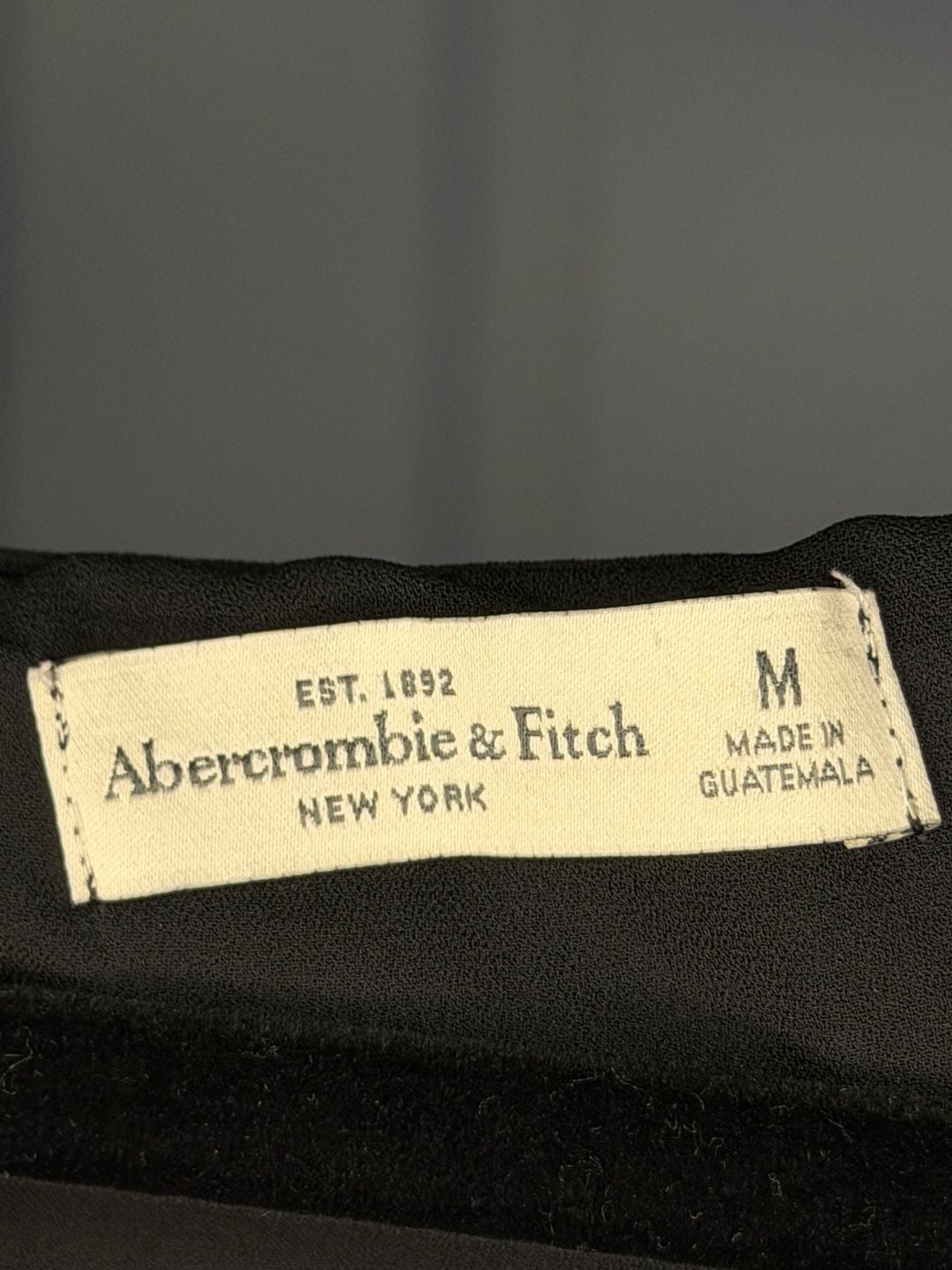 Abercrombie & Fitch Tank Top Size M Black Chiffon Strappy Back 4