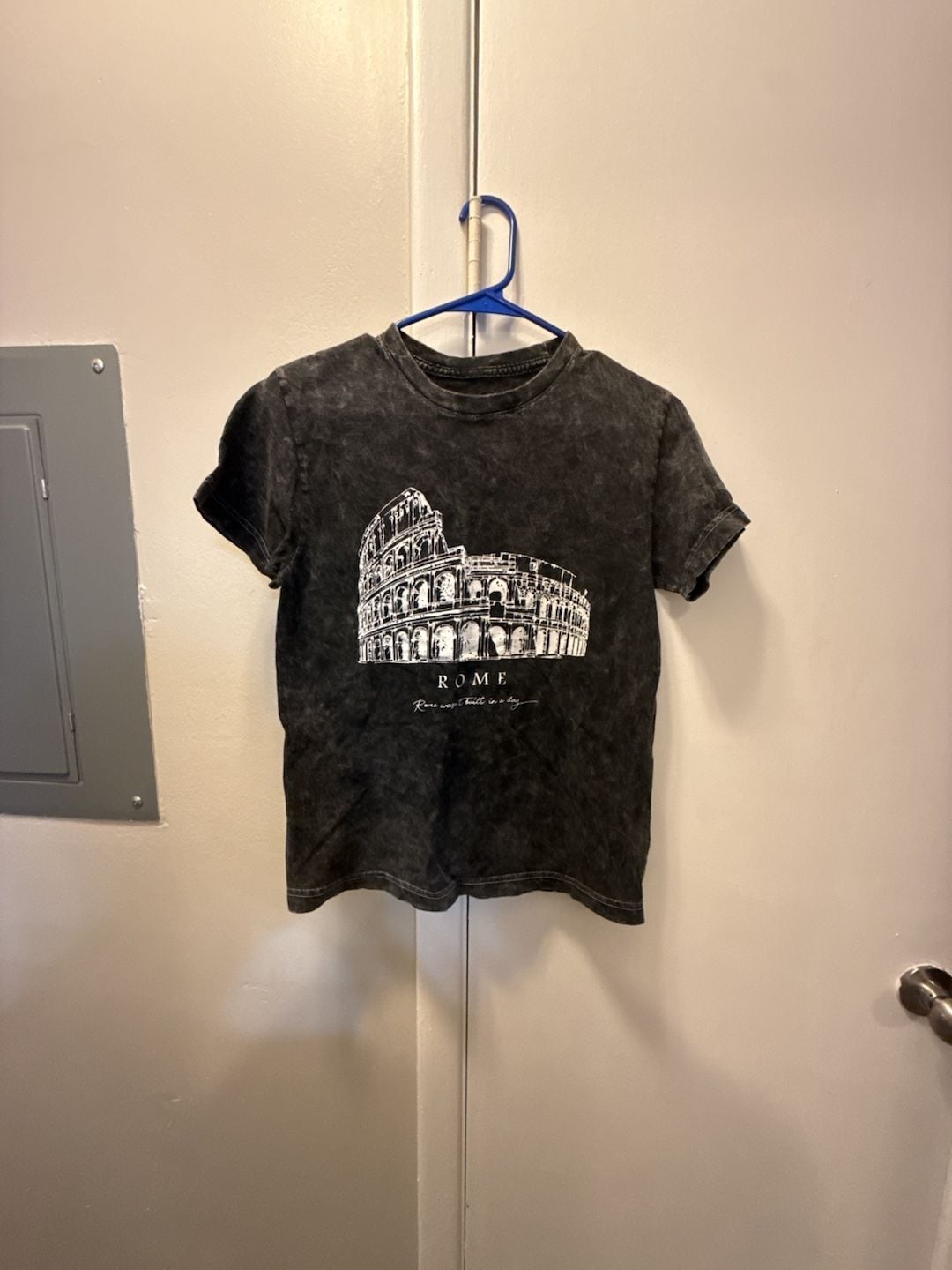 Rebellious One Rome Graphic T-Shirt Size XS Mineral Wash 2