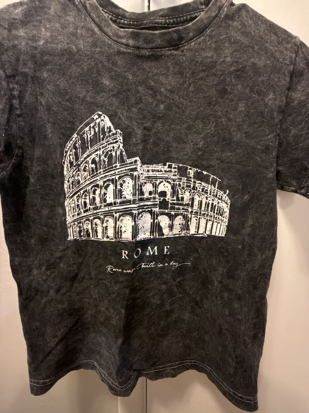 Rebellious One Rome Graphic T-Shirt Size XS Mineral Wash 3