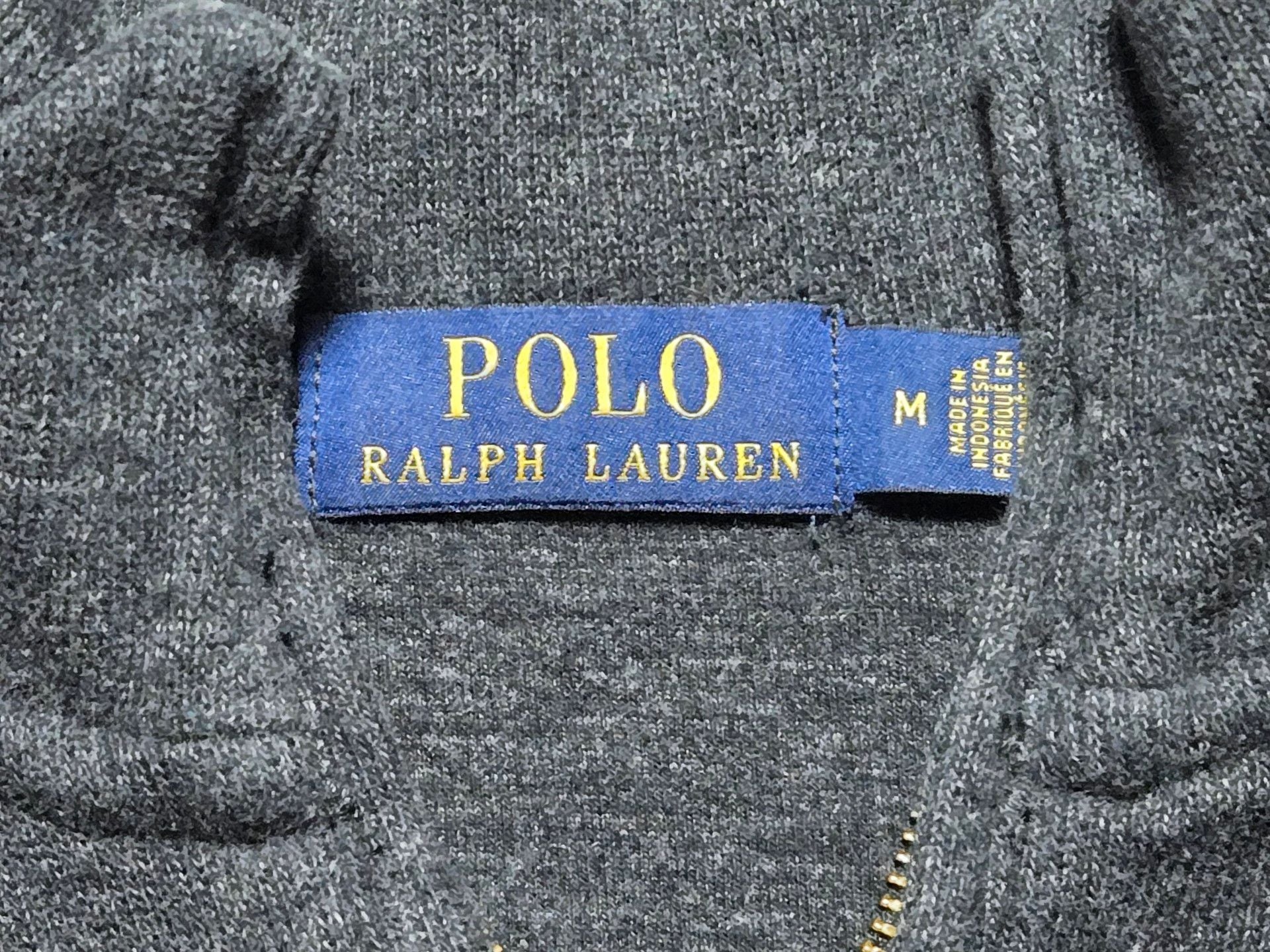 Polo Ralph Lauren 1/4 Zip Pullover Sweater Size M Dark Gray 4