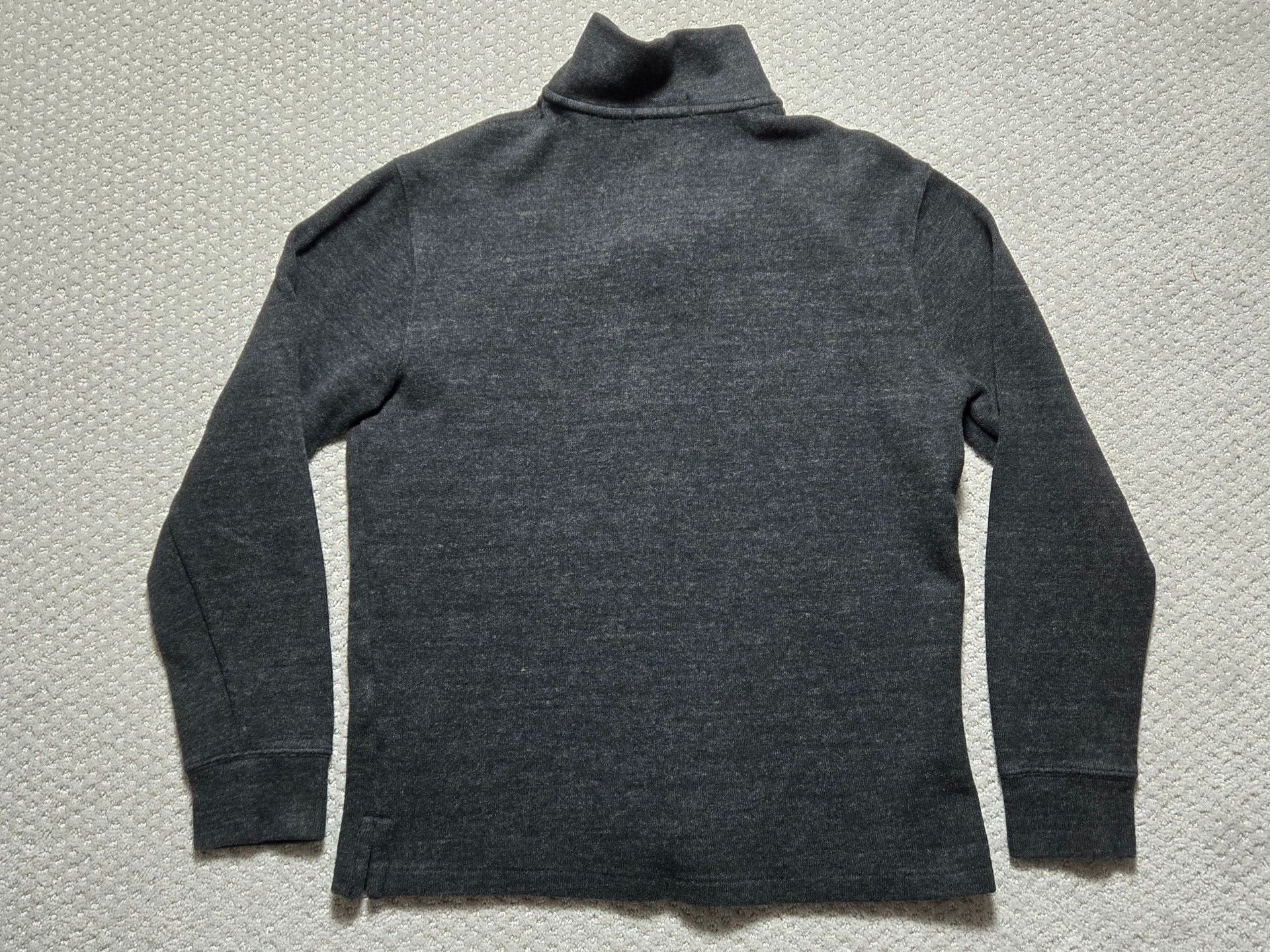 Polo Ralph Lauren 1/4 Zip Pullover Sweater Size M Dark Gray 9