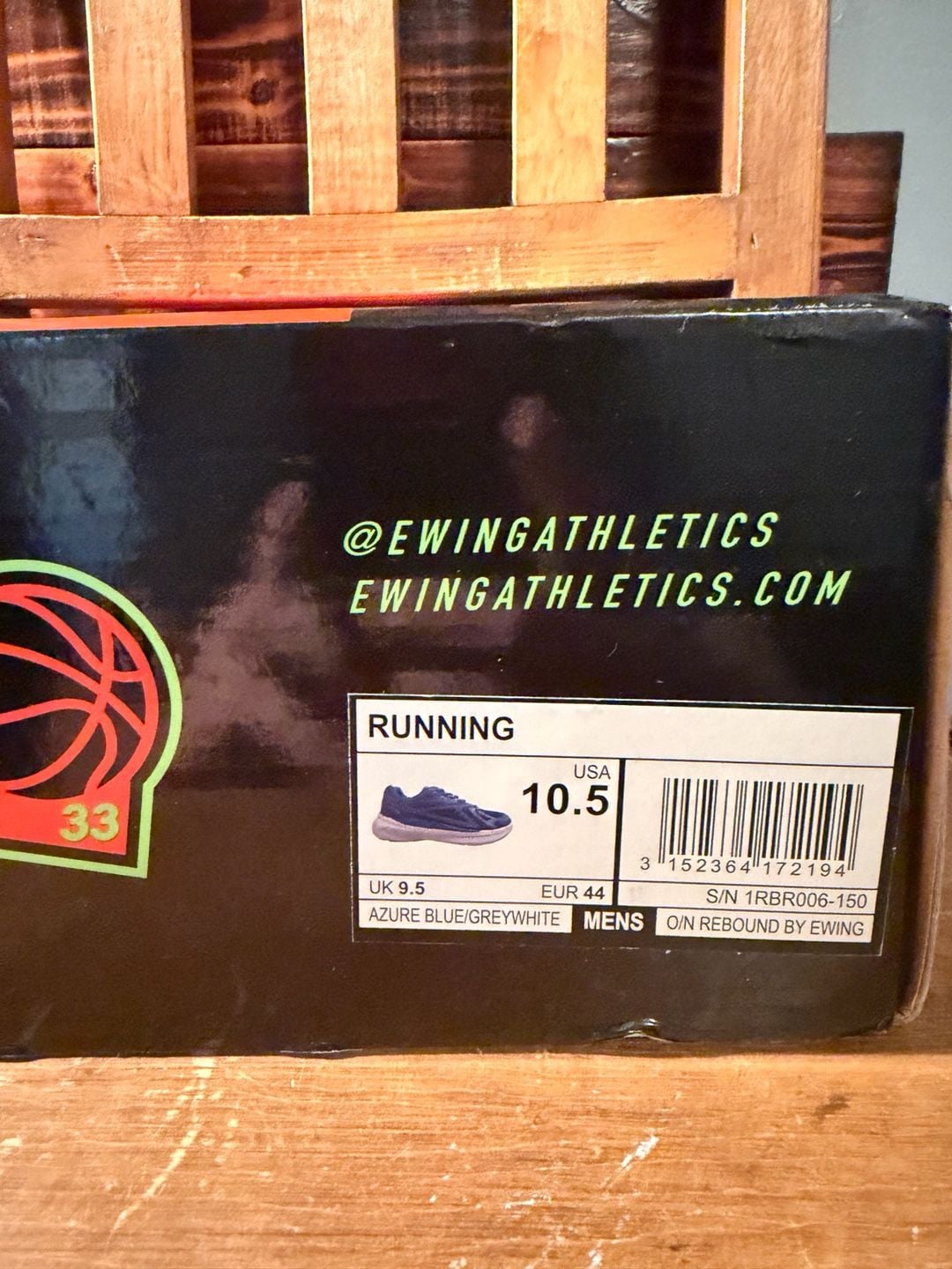 Ewing Athletics Rebound Fastbreak Runner Size 10.5 Azure Blue 9