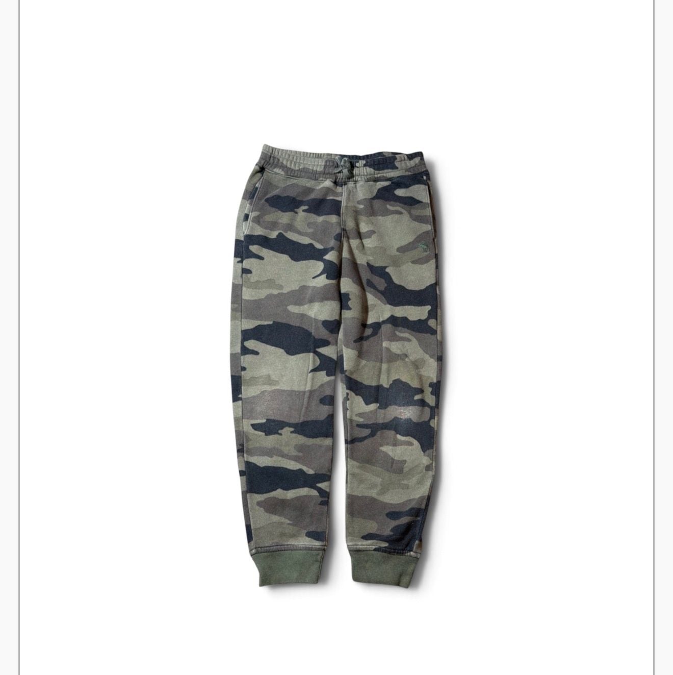 Abercrombie Kids Camo Sweatpants Size 9/10 Green Joggers 2