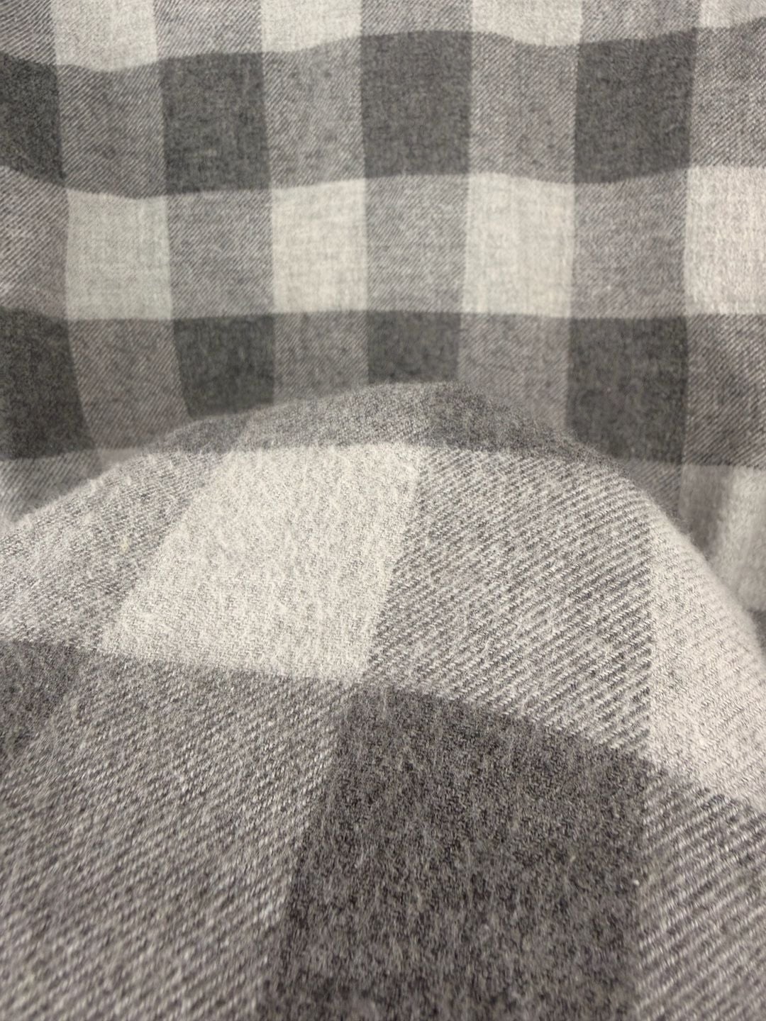 Ariat Wes Retro Fit Plaid Flannel Shirt Size XL Grey Buffalo Check 8
