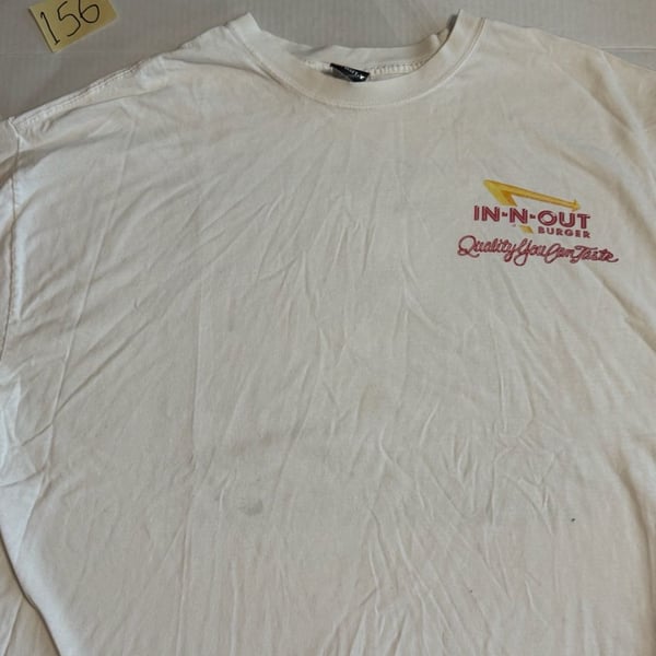Hanes In-N-Out Burger Graphic T-Shirt White Vintage 60th Anniversary