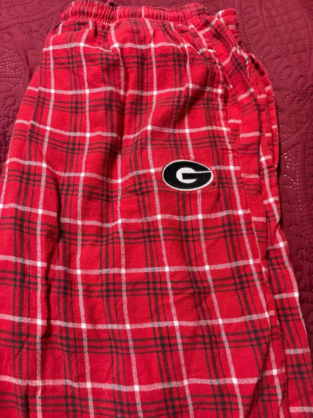 Section 101 Georgia Bulldogs T-Shirt & Starter Plaid Lounge Pants Size XL 2