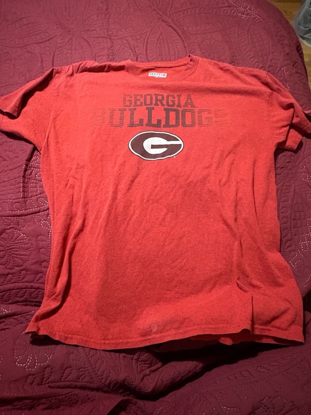 Section 101 Georgia Bulldogs T-Shirt & Starter Plaid Lounge Pants Size XL 4