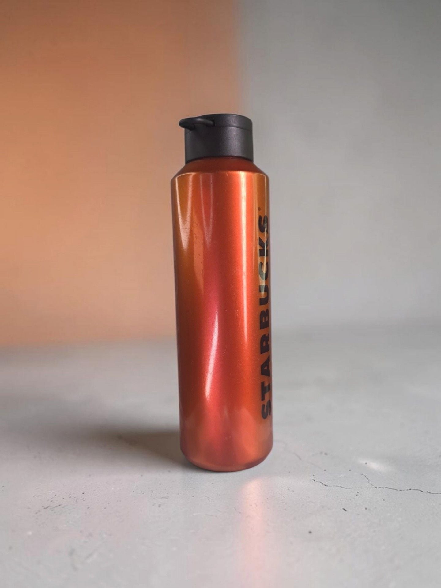 Starbucks Water Bottle Size 24 oz Orange Pearl Plastic 3