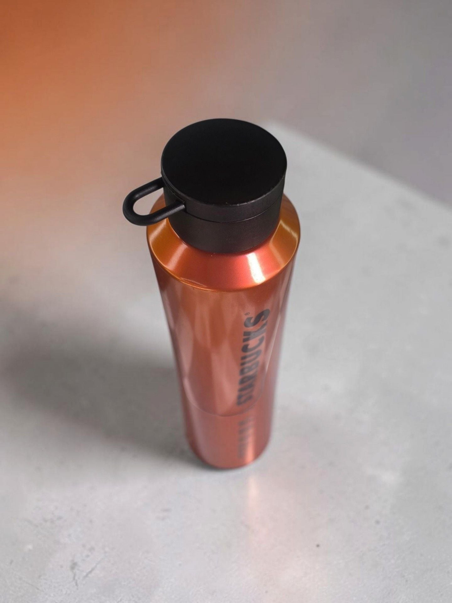 Starbucks Water Bottle Size 24 oz Orange Pearl Plastic 4
