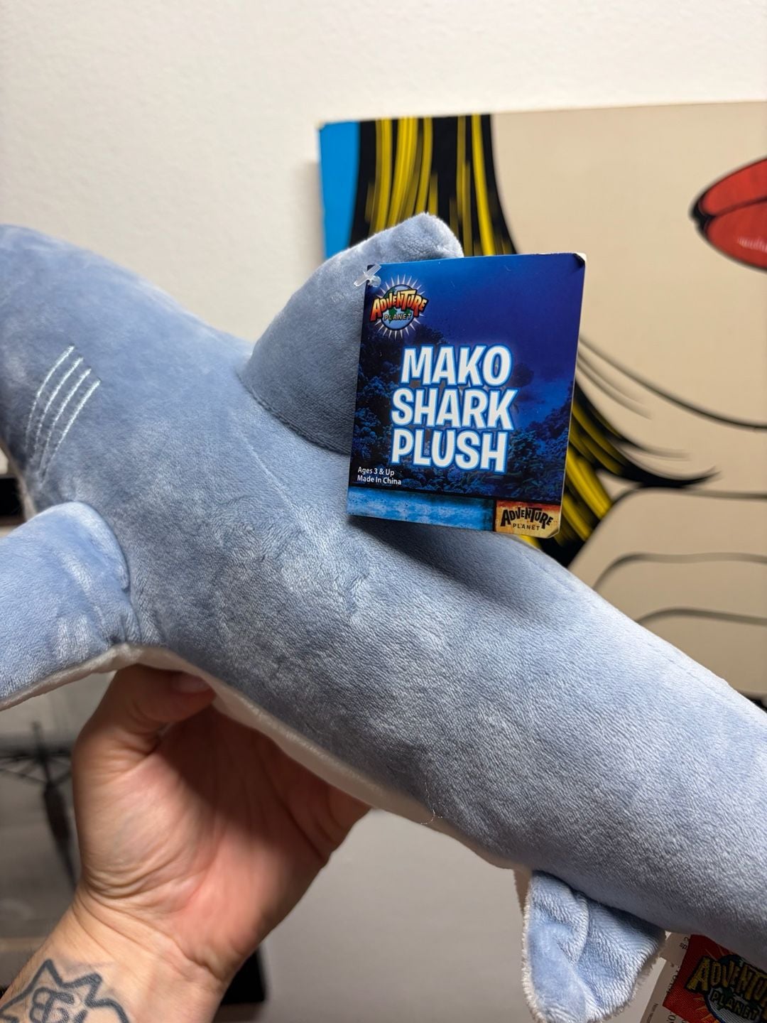 Adventure Planet Mako Shark Plush 20 Inch Stuffed Animal 3