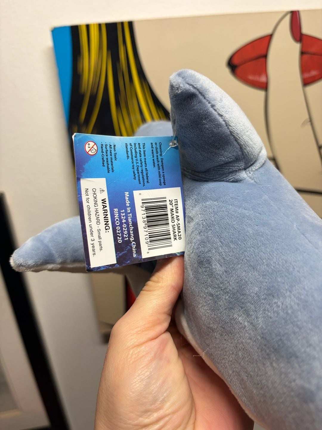 Adventure Planet Mako Shark Plush 20 Inch Stuffed Animal 6
