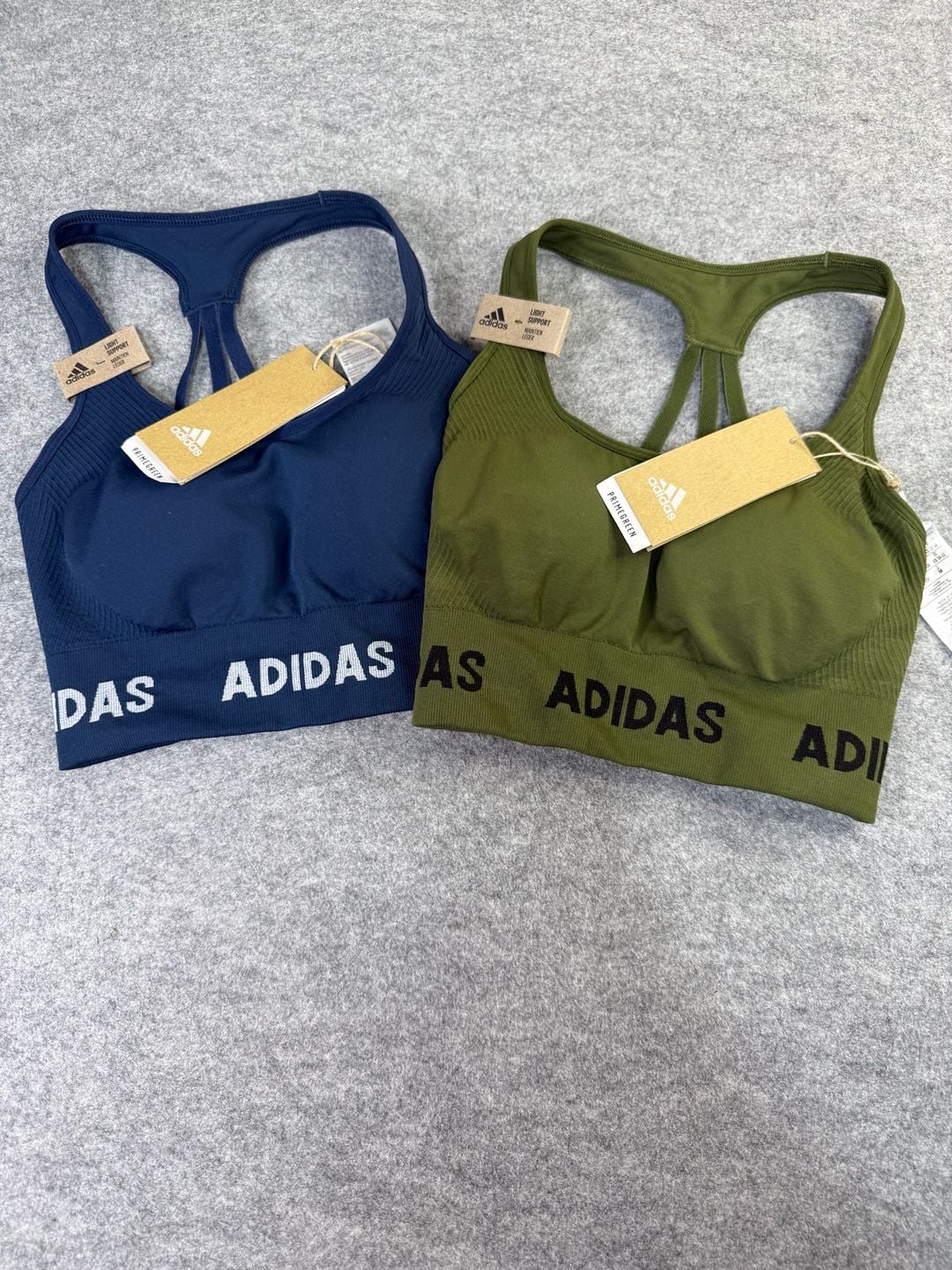 Adidas Aeroknit Sports Bra Size XS Blue Green 2 Pack Lot 1