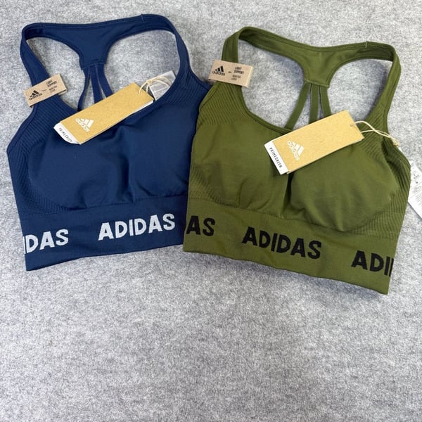 Adidas Aeroknit Sports Bra Size XS Blue Green 2 Pack Lot