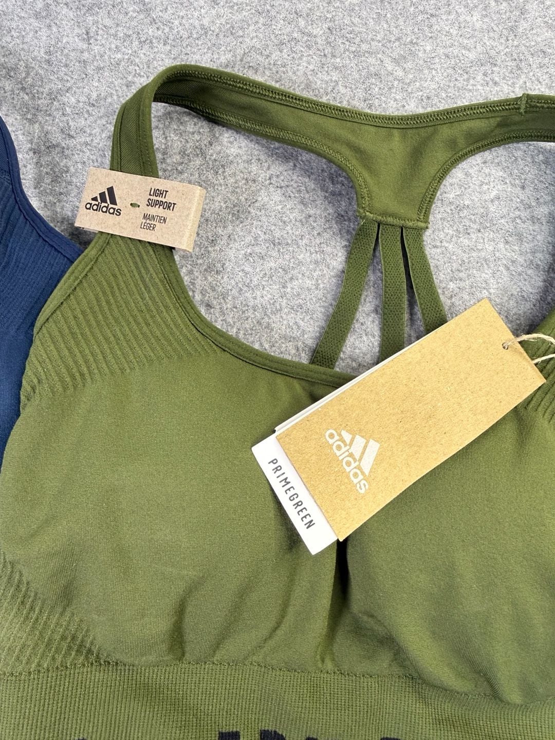 Adidas Aeroknit Sports Bra Size XS Blue Green 2 Pack Lot 4