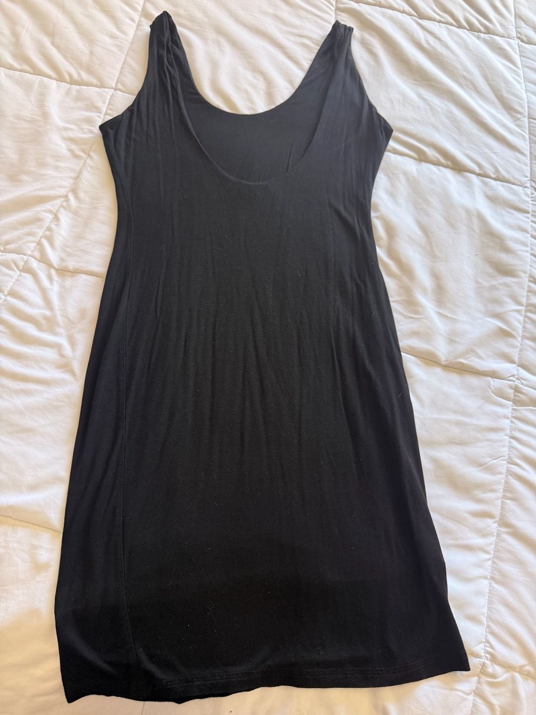 Olivaceous Scoop Neck Sleeveless Mini Dress Black 3