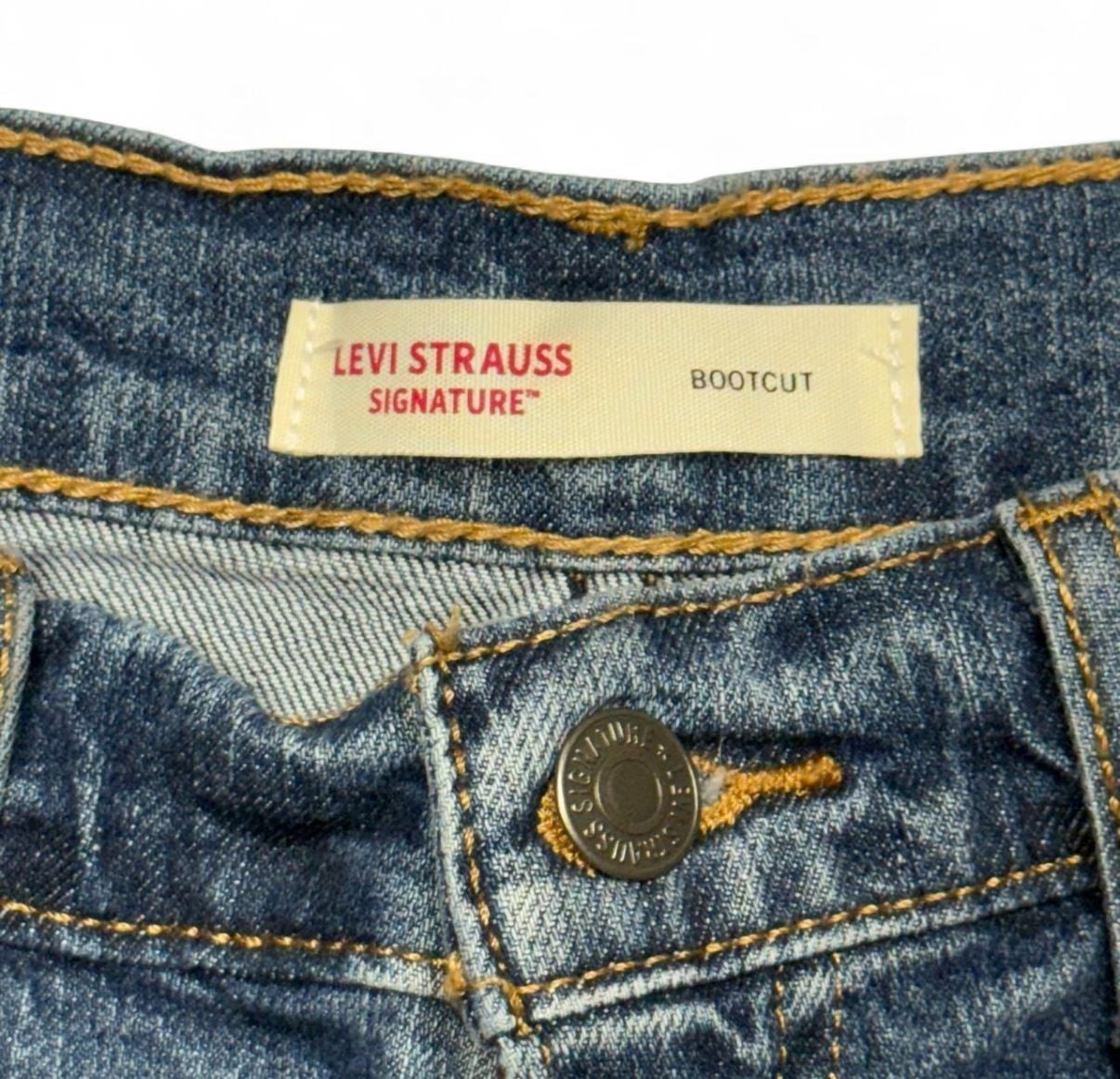 Levi Strauss Signature Bootcut Jeans Blue Denim 4