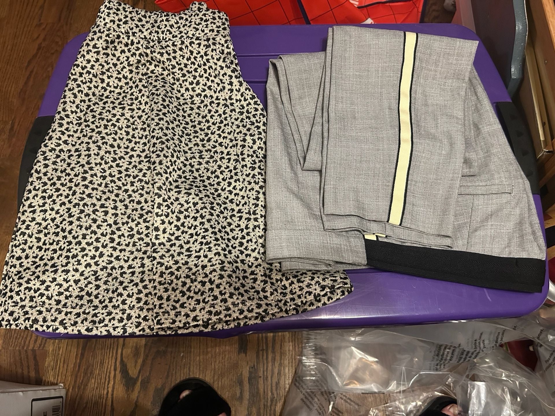 Zara Pants And Skirt Lot Size S Gray Black White 1