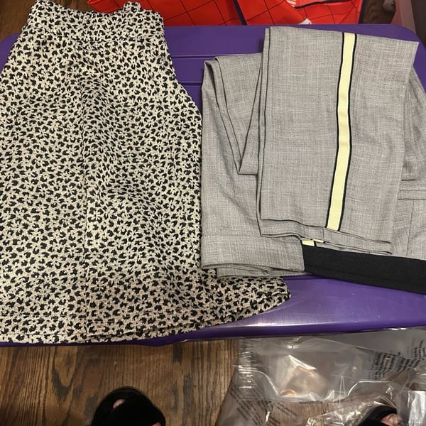 Zara Pants And Skirt Lot Size S Gray Black White