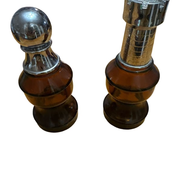 Avon Chess Piece After Shave 3 FL. OZ. The Pawn & The Rook Set Vintage